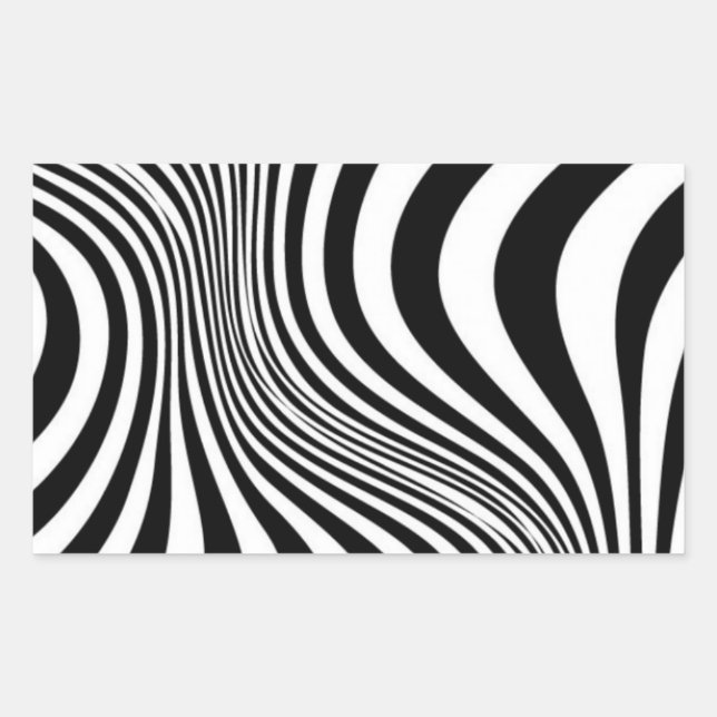 Zebra Skin Print Texture Pattern-88488 Rectangular Sticker (Front)
