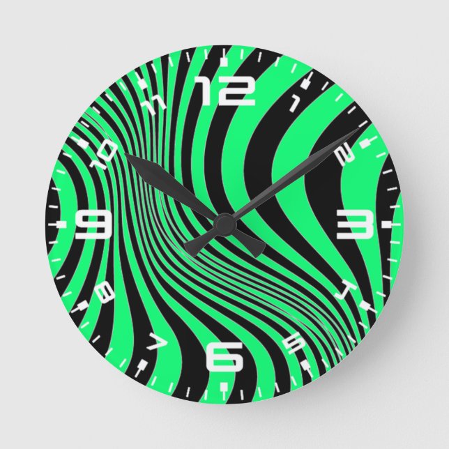 Zebra Skin Print Texture Pattern-88488 Round Clock (Front)