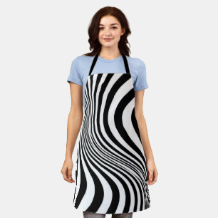 Zebra Skin Print Texture Pattern Apron