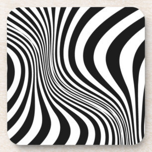 Zebra Skin Print Texture Pattern Coaster