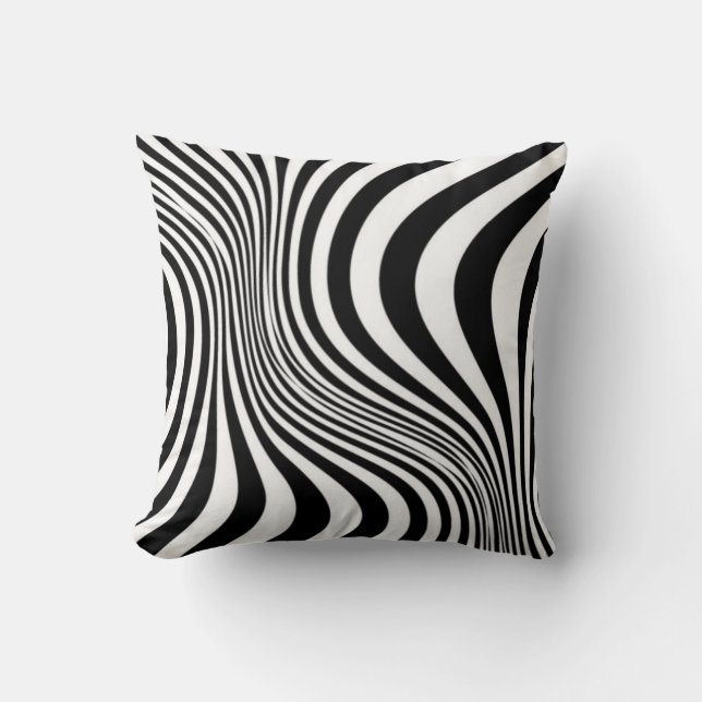 Zebra Skin Print Texture Pattern Cushion (Front)