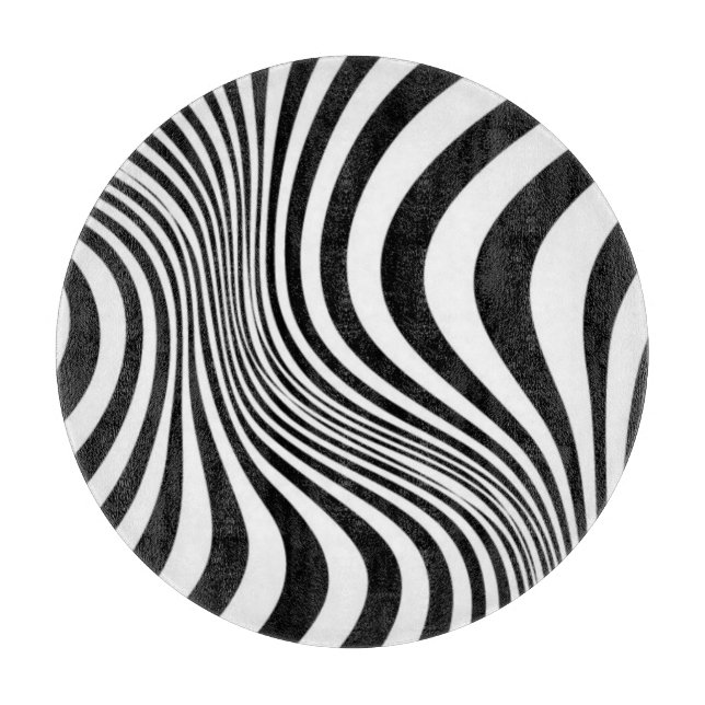 Zebra Skin Print Texture Pattern Cutting Board (Front)