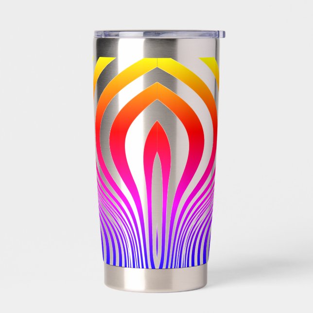 Zebra Skin Print Texture Pattern Insulated Tumbler (Left)