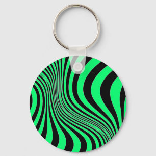 Zebra Skin Print Texture Pattern Key Ring