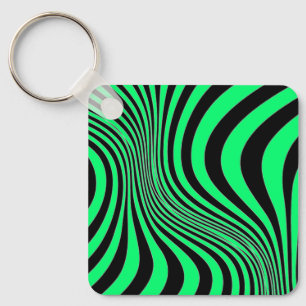 Zebra Skin Print Texture Pattern Key Ring