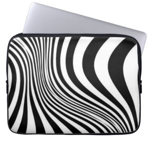 Zebra Skin Print Texture Pattern Laptop Sleeve