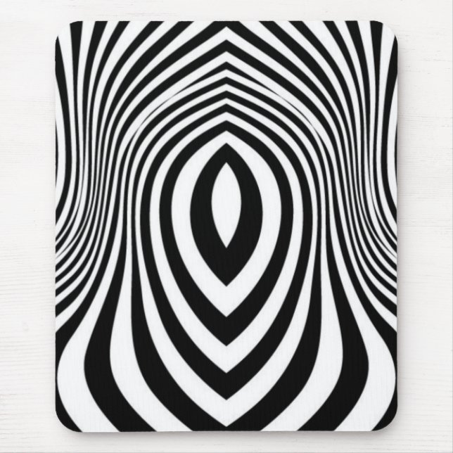 Zebra Skin Print Texture Pattern Mouse Mat (Front)