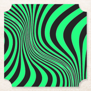 Zebra Skin Print Texture Pattern Paper Coaster