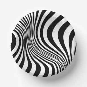 Zebra Skin Print Texture Pattern Paper Plate