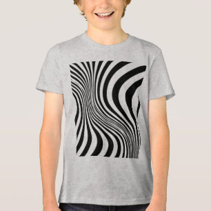 Zebra Skin Print Texture Pattern Tri-Blend Shirt