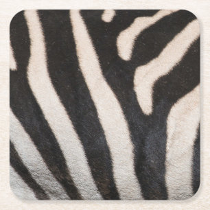 ZEBRA SKIN SQUARE PAPER COASTER