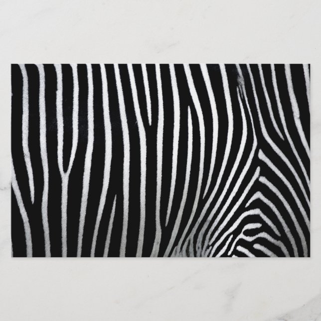 Zebra Skin Stationery (Front)