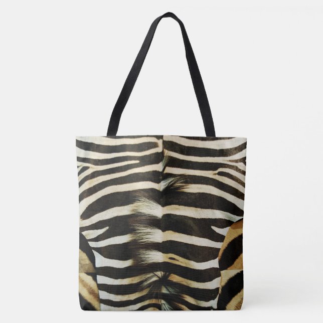 Zebra Skin Tote Bag (Front)