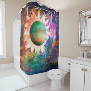 ZEBRA SPECTRUM PERSPECTIVE SHOWER CURTAIN