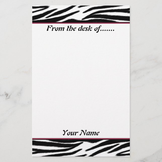 Zebra Stationery (Front)