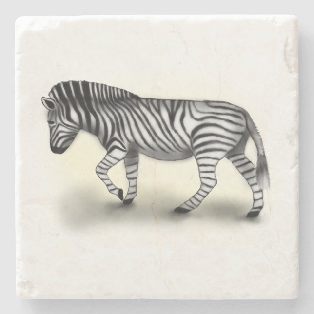 "Zebra" Stone Coaster (Front)