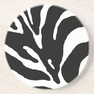 Zebra Stripe Animal Print Coaster