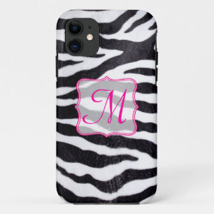 Zebra Stripe Animal Print Monogram IPHONE 5 Case