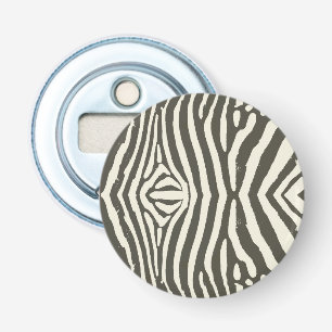 Zebra Stripe Animal Print Pattern Bottle Opener