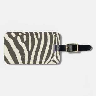 Zebra Stripe Animal Print Pattern Luggage Tag