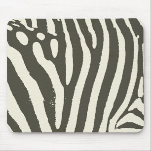 Zebra Stripe Animal Print Pattern Mouse Mat