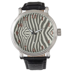 Zebra Stripe Animal Print Pattern Watch