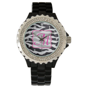 Zebra Stripe Animal Print Wild Cat Safari Watch