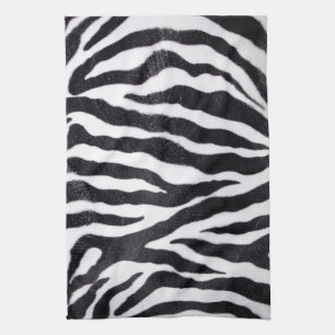 Zebra Stripe Animal Print Wild Kitchen Dish Towel