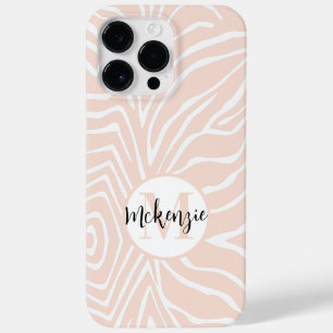 Zebra Stripe Any Colour Personalise Monogram iPhon Case-Mate iPhone 14 Pro Max Case