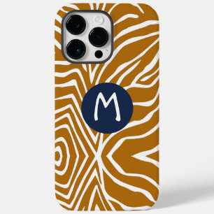 Zebra Stripe Any Colour Personalise Monogram iPhon Case-Mate iPhone 14 Pro Max Case