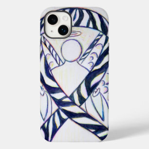 Zebra Stripe Awareness Ribbon Angel Art Painting Case-Mate iPhone 14 Plus Case