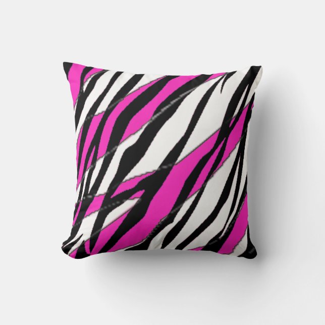 Zebra Stripe Cushion (Front)