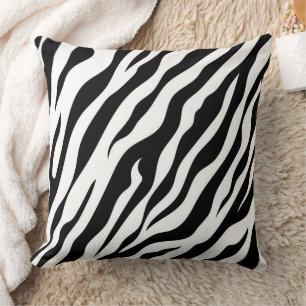 Zebra stripe pattern cushion