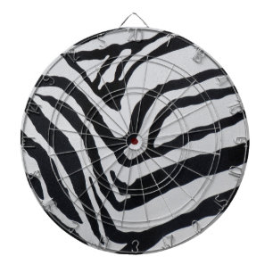 Zebra stripe pattern dartboard
