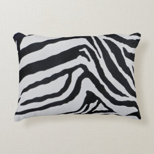 Zebra stripe pattern decorative cushion
