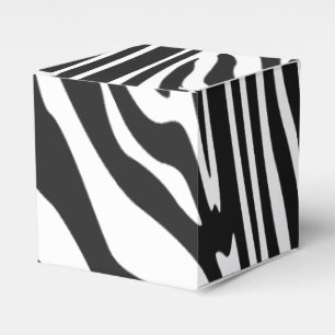 ZEBRA STRIPE PATTERN  FAVOUR BOX