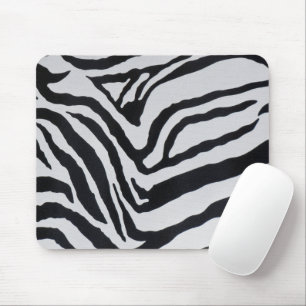 Zebra stripe pattern mouse mat