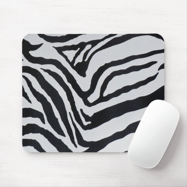 Zebra stripe pattern mouse mat (With Mouse)