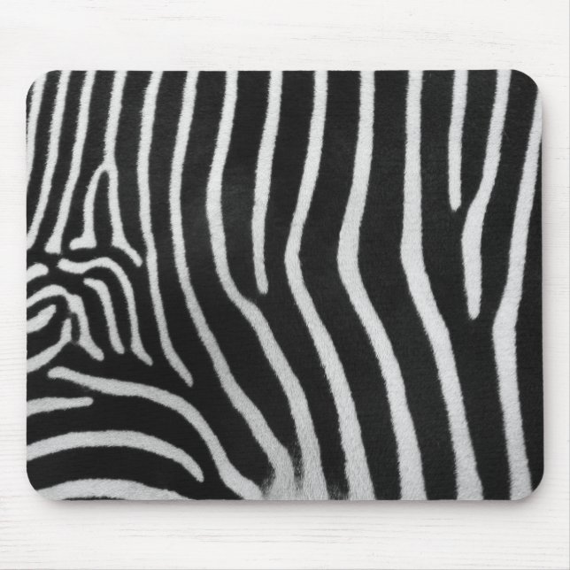 Zebra Stripe Pattern Mouse Pad (Front)