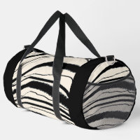 Zebra Stripe Print Athletic Gym Travel Carry On