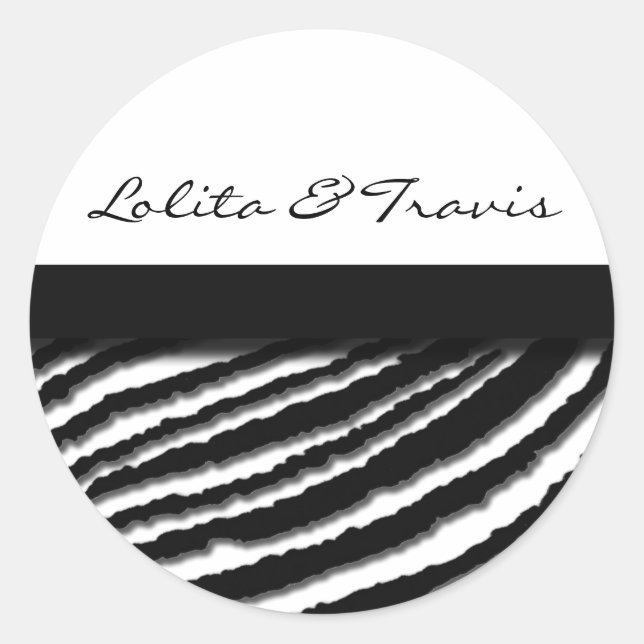 Zebra Stripe Stickers (Front)