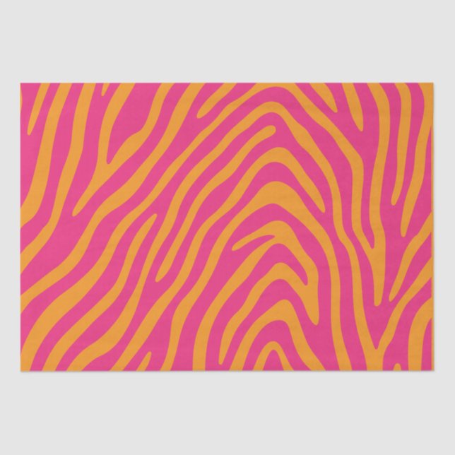 Zebra Striped Change to Any Colours Tissue Paper (Front)