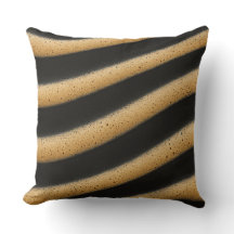 Zebra-striped espresso foam texture 