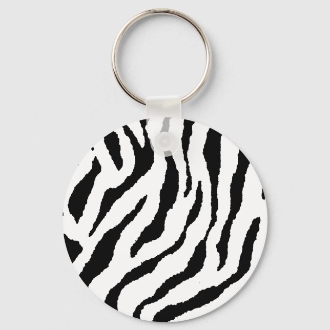 Zebra Striped Keychain (Front)