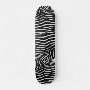 Zebra Striped Skateboard