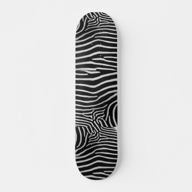 Zebra Striped Skateboard (Front)