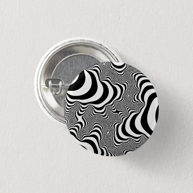Zebra Stripes 3 Cm Round Badge (Front & Back)