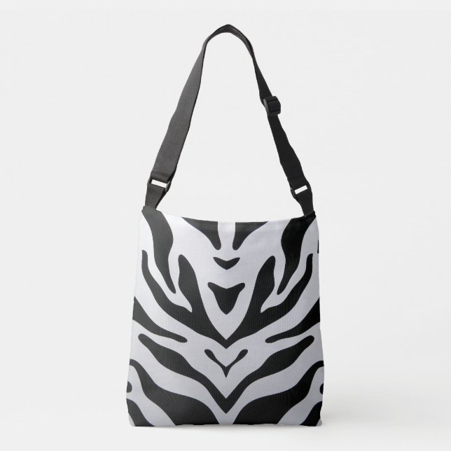 ZEBRA STRIPES ABSTRACT CROSSBODY BAG (Front)