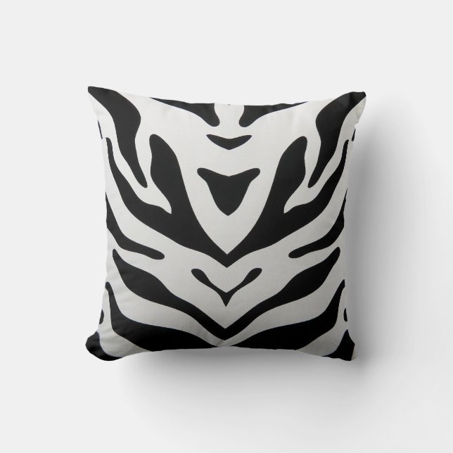 ZEBRA STRIPES ABSTRACT CUSHION (Front)