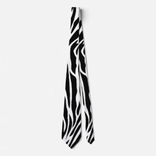 Zebra Stripes Abstract Design Tie